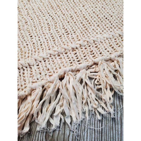 Free Peopl Loose Knit Fringe Sweater Women's S - Picture 7 of 9